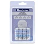 Beadalon 600-Piece Crimp Tube Variety Pack, Silver Plated