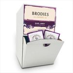 Brodies Earl Grey Tag and Envelope - 1 Dispenser box of 250 tea bags - Delicate and scented quintessential British Tea with the citrus note of Bergamot