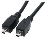 World of Data® 2m Firewire Cable (4-4) - Premium Quality - 4-pin to 4-pin - IEEE1394 - iLink - Video - Camcorder - DV - 400 - Male to Male