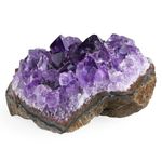 GUJOXILA Amethyst Crystal Healing Crystals 1.6"-2" Cluster Geodes Raw Rock Stones Nature Quartz Meditation Divination Reiki Positive Protection Spiritual Gifts Ornament 50-70g