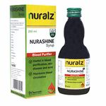 Nuralz Nurashine Syrup (Sugar Free - Blood Purifier) - Helpful in Skin Disease and Acne, Improves Skin Quality & Glow (200 ml)