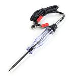 Hyshina Automotive Circuit Tester, 6-24V Test Light Indicator with Sharp Carbon Probe for Fuse Testing, Light Sockets, Short Circuits, Wires, Electricians, Mechanics, Homeowners and Car Batteries