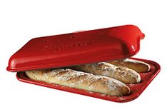 Emile Henry 91345506 Baguette Baker, 39 x 24 cm/15.4 x 9.4 in, 3.7L/3.3 qt, Grand Cru