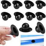 RMENOOR 10Pcs Pool Plug Stopper, Swimming Pool Wall Plugs Replacement Parts Pool Plug Strainer Stopper Above Ground Swimming Pool Filter Pump Strainer Hole Plug Compatible with Intex & Bestway (Black)