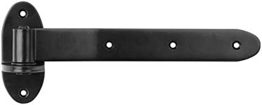 4 Pack 12" Black Strap Gate Hinges,