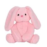 DRYPHON Bunny Soft Fluffy Toy for Babies |Stuffed Animal Soft Toy for Kids | Bunny Stuffed Toy for Baby Girls | Pink Bunny Plush Stuffed Toy for Girls and Boys with 35Cm.