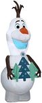 Inflatable Olaf with Christmas Tree, 4-Ft. -118281