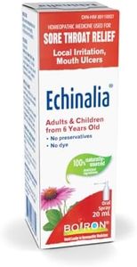 NEW Boiron Echinalia, Throat spray great for sore throat relief, local irritation and mouth ulcers. Echinalia contains Echinacea Angustifolia and Plantago Major. 20ml bottle