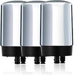 3 Pack Faucet Filter Cartridges, Replacement Fit for All Brita Faucet Filter, Brita 36311 On Tap Water Filtration System, Brita FR-200, FF-100 Replacement Filter, Silver (Silver)