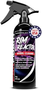 Rim Reactor Wheel Cleaner – No Scrub Formula Quickly Removes Brake Dust, Grime & Dirt - Rim Cleaner Spray Safe for Alloy, Aluminium, Chrome and Black Wheels - pH Neutral Tire Care Solution – 16 fl Oz