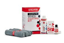 Gtechniq Wheel Coating Kit for Cars with paint degreaser Panel Wipe, C5 Wheel Armour and Microfibre Cloth, Car Accessories for Car Cleaning Kit