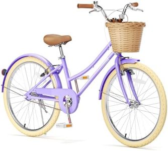 Glaf 12 14 16 18 20 24 Inch Girls Bike for 2-15 Years Old (Purple, 24 Inch)