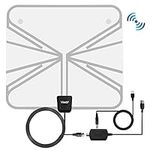 50 Miles 1080P Transparent Digital HDTV Antenna - Best Hdtv Antenna Indoor - Paper Thin-Super Soft & Light - Stylish Transparent