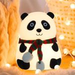 The Purple Tree Cute Panda Night Light for Kids- Rechargeable Silicone LED Lamp, 7-Color Changing, Perfect Room Decor & Gift for Toddler, Children, Women, Cute Diwali Gift