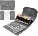 Lykke Interchangeable Circular Needle Set 5in Tips Colour Grey - Denim Effect