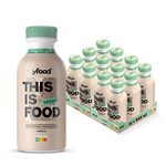 yfood Vegan Choco, tasty vegan meal replacement, THIS IS FOOD drink, 26g of protein, 26 vitamins and mineral, Plant based shake (12 x 500ml)