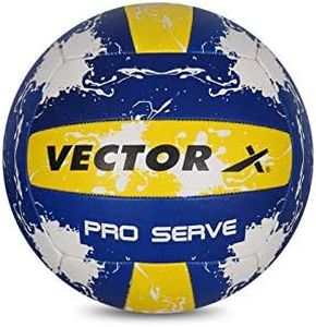 Vector X Pro Serve Machine Stitched Hi Teach Rubber Volleyball (Size-4)
