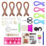 BestUBuy Paper Quilling Jewellery Making Kit, Multicolour, 25 Piece