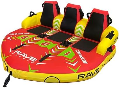 RAVE Sports 02645 #EPIC 3-Rider Towable , red , 78" x 77" x 34"