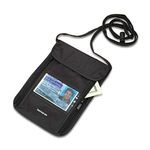 Samsonite RFID Neck Pouch, Black, 91157-1041, Black, Rfid Wallet