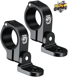 VAZESWIN 2 PCS ATV Whip Light Mounts, Aluminum Alloy Whip Flag Mounts, 360° Rotating Adjustable Light Bar Mounting Brackets for ATV UTV Motorcycle 0.875"/1"/1.125"/1.26"/1.375" Handlebar Roll Bars