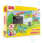 Funskool - Play & Learn-Animals,Educational,16 Pieces,Puzzle,for 3 Year Old Kids and Above,Toy