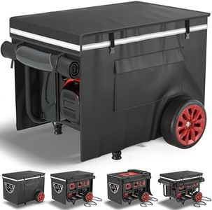 GEHENG Generator Covers While Running,100% Waterproof Generator Cover,All Weather Use, 32"x24" X24 ", Super Heavy Duty 600D Waterproof Polyester Tarp 100% Waterproof, Tear Resistant, Black.