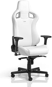 noblechairs Epic White Gaming Chair – Gaming Chair – Ergonomic Office Chair – Swivel Chair – White Armchair – Gamer Seat – 120 kg Load Capacity