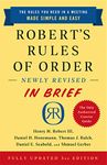 Robert's Rules of Order Newly Revised In Brief, 3rd edition