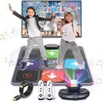 FWFX Kids Dance Mat Toys - Wireless Music Electronic Dance Mats for Kids and Adults - Exercise Dance Pad Game for TV, Birthday Gifts for 4 5 6 7 8 9 10 11 12+ Year Old Boys & Girls