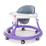LuvLap Elegant 360° Baby Walker 9+ Months | 3 Level Height Adjustment Walker/Advanced Baby Activity Walker, Purple