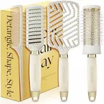 Luxury Hair Brush Gift Set for Women & Girls - Lily England 4-Piece Professional Styling Collection - Premium Ladies Gift Set | Elegant Gifts for Women for All Hair Types - Beige & Gold