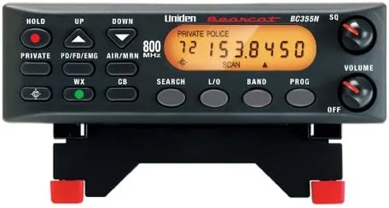 Uniden BC355N 300-Channel Base/Mobile Scanner, Close Call Capture, Pre-programmed Search “Action” Bands to Hear Non-Digital Police, Ambulance, Fire, Amateur Radio, Public Utilities, Weather & more