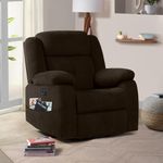 Sleepyhead RX7 - Single Seater Fabric Motorized Recliner (Egyptian Brown)