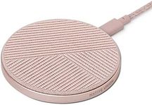 Native Union Drop - High Speed Wireless Charger [Qi Certified] 10W Non-Slip Fast Wireless Charging Pad - Compatible with iPhone 12/12 Pro/12 Pro Max/12 mini/11/11 Pro/11 Pro Max (Rose)