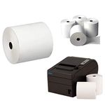 80 x 80mm x 12.7mm Thermal Paper Till Rolls Suitable for EPOS Epson, Star, Samsung, Bixolon, POS Terminals Pack of 5 ROLLS