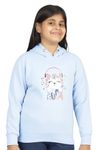 ADBUCKS Printed Full Sleeve Sweatshirt for Girls (14-15 Years, Sky Blue)