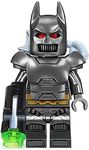 LEGO DC Superheroes: Grey Batman with Armor, Cape, Batarang, Grappling Hook and Kryptonite Gun