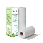 Bambooee Eco Friendly Reusable Kitchen Towel Roll (20 Sheets) | Natural & Organic Cleaning Bamboo Cloth | Kitchen Paper Rolls Alternative | Machine Washable | Unpaper Towels (Pack of 2 Roll)