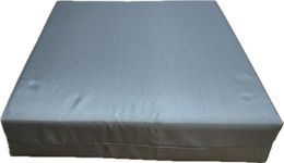 Deep Pressure Relief Memory Foam, Seat Pad, Wheelchair Cushion, waterproof cover (Grey, 16" x 16" x 4")