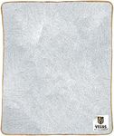 Northwest NHL Silk Touch Sherpa Throw Blanket - Soft & Fluffy - Great for Gamedays - 60" x 50" - Ultimate Comfort & Coziness (Las Vegas Golden Knights - Black)