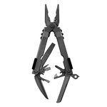 Gerber Gear Multi-Plier 600 Needle Nose Pliers Set Multi-Tool - 14-in-1 EDC Gear Multi-Tool Knife with Replaceable Carbide Cutter - Survival Gear and Equipment - Black