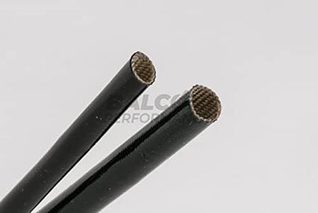 Guaina protezione tubi vano motore Auto. Resistenza calore raggi UV olio benzina, Colore NERO, diametro disponibile da 1 mm a 25 mm, venduto al metro … (ID 4mm)