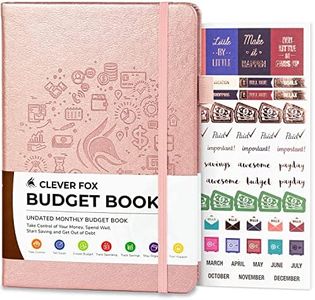 Clever Fox Budget Book – Financial Planner Organizer & Expense Tracker Notebook. Money Planner Account Book for Household Monthly Budgeting and Personal Finance. Compact Size (5.3" x 7.7") – Rose Gold