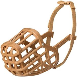 Muselière BASKERVILLE ANTI-SCAVENGE, Taille 9, Le chien peut haleter et boire, Efficace contre l’ingestion de déchets en tout genre et les morsures, Idéal pour les grands chiens au museau long. Brun