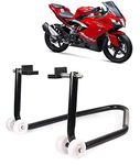 Grandbiker Rear Wheel Paddock Stand Extra Strong with Swing Arm Rest for TVS Apache 310RR (Black)