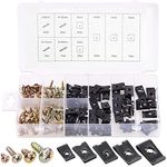 Rustark 170 Pcs U-Clip and Screw As