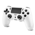 Wireless Controller for PS-4, Game Controller for PS-4/Pro/Slim/PC, Bluetooth Gamepad Joystick with Dual Vibration Touch Panel, Upgraded Six-Axis Sensor, 3.5mm Audio Jack