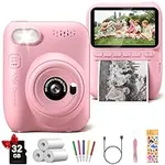Instant Print Camera for Kids, 3.0"