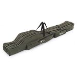 Docooler Portable Folding Fishing Rod Carrier Canvas Fishing Pole Case Fishing Gear Tackle (150cm 3 Layer)